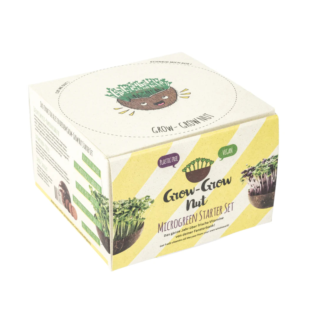 Verpackung von Grow-Grow Nut (Microgreen Starter Set) 